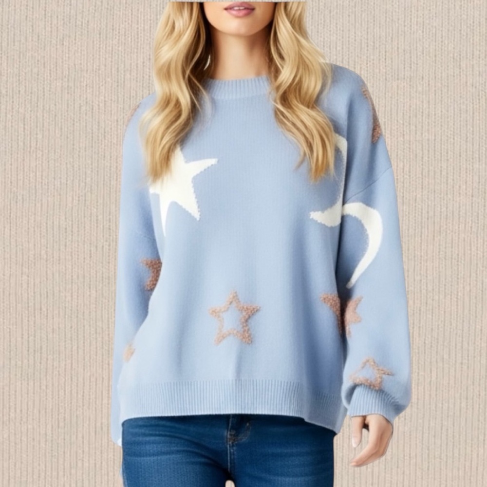 NWT Stargazer Drop Sleeve Knit Sweater